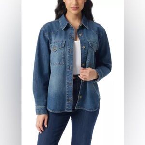 Gloria Vanderbilt Light Blue Denim Top